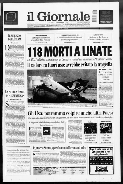 Il giornale : quotidiano del mattino